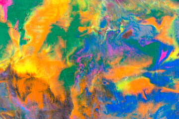 Obraz na płótnie Canvas Multicolored pieces of plasticine mixed together to form an abstract background, texture, pattern. 