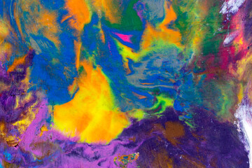 Fototapeta na wymiar Multicolored pieces of plasticine mixed together to form an abstract background, texture, pattern. 