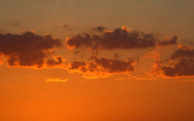 sunset in the mountains