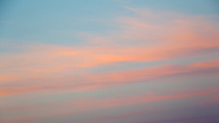 sunset in the sky