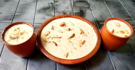 Rabdi or Rabri served in clay pot