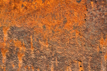 Iron metal surface rust background texture. Wheathered rust steel texture.