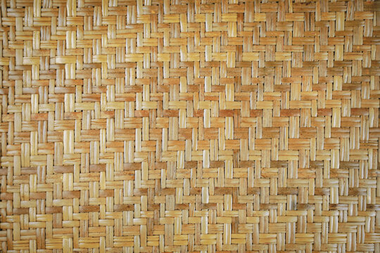 Weaved brown rattan texture background,Handcraft weave texture natural wicker.	