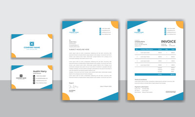 Corporate identity modern business stationery design