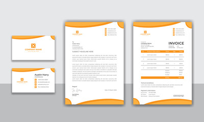 Corporate identity modern business stationery design