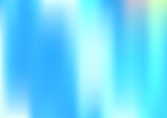 Holograph Minimal Banner. Fluorescent Holographic Fluid Glam