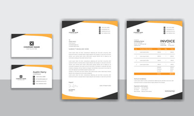 Corporate identity modern business stationery design