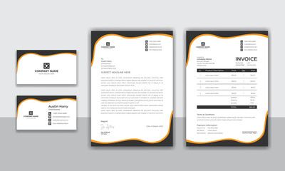 Corporate identity modern business stationery design