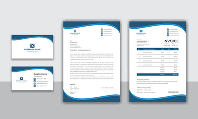 Corporate identity modern business stationery design
