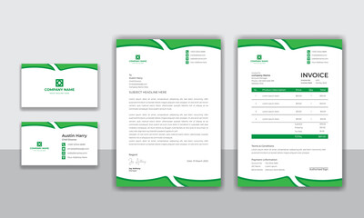 Corporate identity modern business stationery design