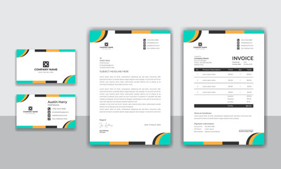 Corporate identity modern business stationery design