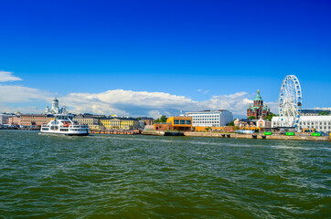 Fototapeta premium Helsinki cityscape during summer time.