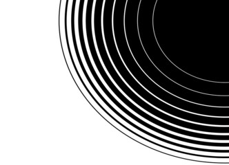 Abstract vector transition from black to white from the corner. Trendy vector pattern to move from one image to another