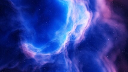 Beautiful nebula in cosmos far away 3d rendering - obrazy, fototapety, plakaty