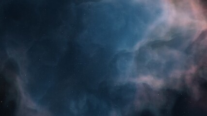 Beautiful nebula in cosmos far away 3d rendering