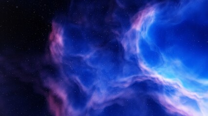 Beautiful nebula in cosmos far away 3d rendering