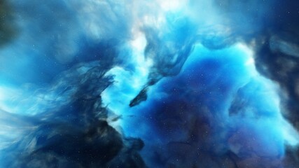Fototapeta na wymiar Beautiful nebula in cosmos far away 3d rendering