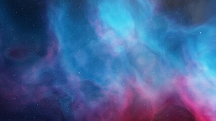 Beautiful nebula in cosmos far away 3d rendering