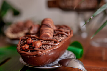 Gourmet Chocolate Easter eggs dessert