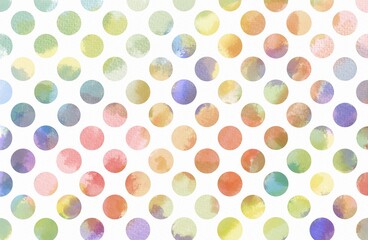 Fototapeta na wymiar Colorful circle pattern. Watercolor circles. Watercolor background. Seamless pattern