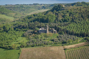 La Badia, abbey of Saints Severus and Martyrdom in  Orvieto, Umbria, Italy
