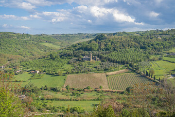 La Badia, abbey of Saints Severus and Martyrdom in  Orvieto, Umbria, Italy