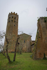 La Badia, abbey of Saints Severus and Martyrdom in  Orvieto, Umbria, Italy