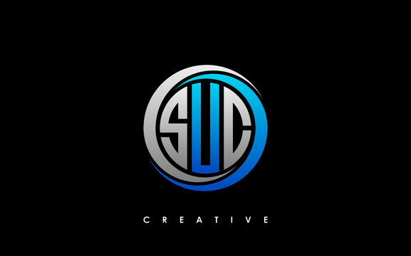 SUC Letter Initial Logo Design Template Vector Illustration