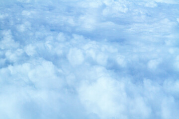 Fototapeta premium The clouds view from the aeroplane windows
