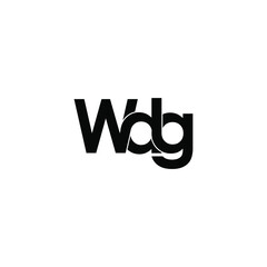 wdg letter original monogram logo design