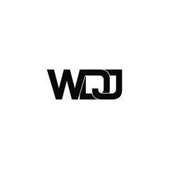 wdj letter original monogram logo design