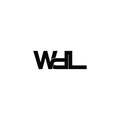 wdl letter original monogram logo design