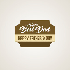 Happy father's day with vintage style