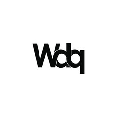 wdq letter original monogram logo design