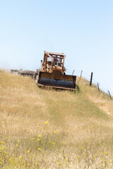 Naklejka premium Dozer in California, Santa Barbara County California Agriculture