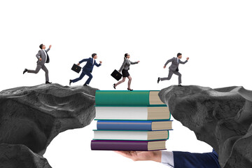 Concept of education in business with business people