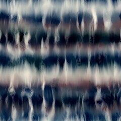 Seamless tie dye stripe pattern for fashion print. High quality illustration. Faux digital render of horizontal tie dye stripes with creases. Vibrant artistic hippie or bohemian culture print.
