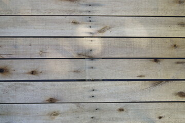 Wood texture. Planks of light and rustic wood. Top view