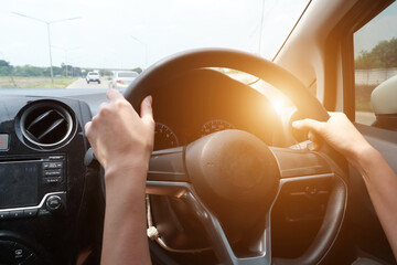 Women drive around to play