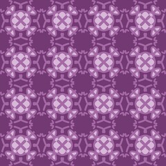purple magenta violet lavender mandala art seamless pattern floral creative design background vector illustration