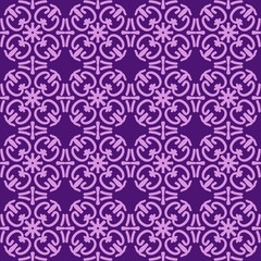 purple magenta violet lavender mandala art seamless pattern floral creative design background vector illustration