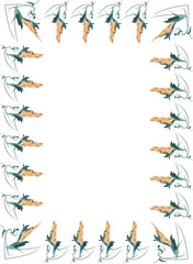 Abstract delicate unusual frame for photos, presentations