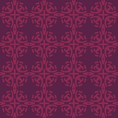 red magenta violet pink mandala art seamless pattern floral creative design background vector illustration