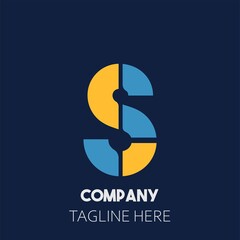 S Letter Logo Template vector icon illustration design