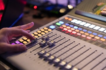 Live internet streaming of business conference meeting,online webinar or seminar via social network...