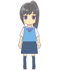 シンプルなOL風のイラスト素材