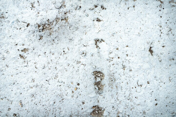 Aged abstract  white painted texture with small rocks 