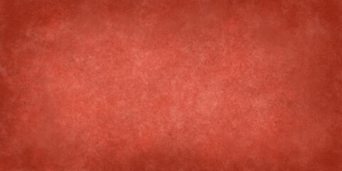 Grunge watercolor red background with lightening in the center. Concrete surface texture illustration