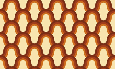 Abstract. 60s colorful seamless pattern, retro style geometric vintage background. vector. illustration.