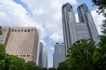 東京新宿高層ビル群